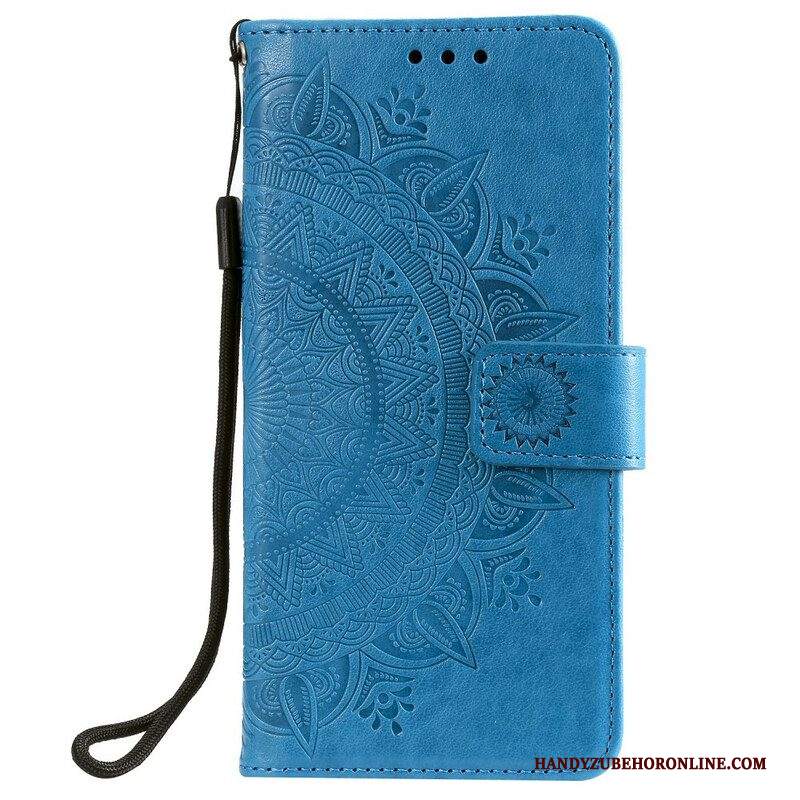 Custodia in pelle Samsung Galaxy A42 5G Mandala Del Sole