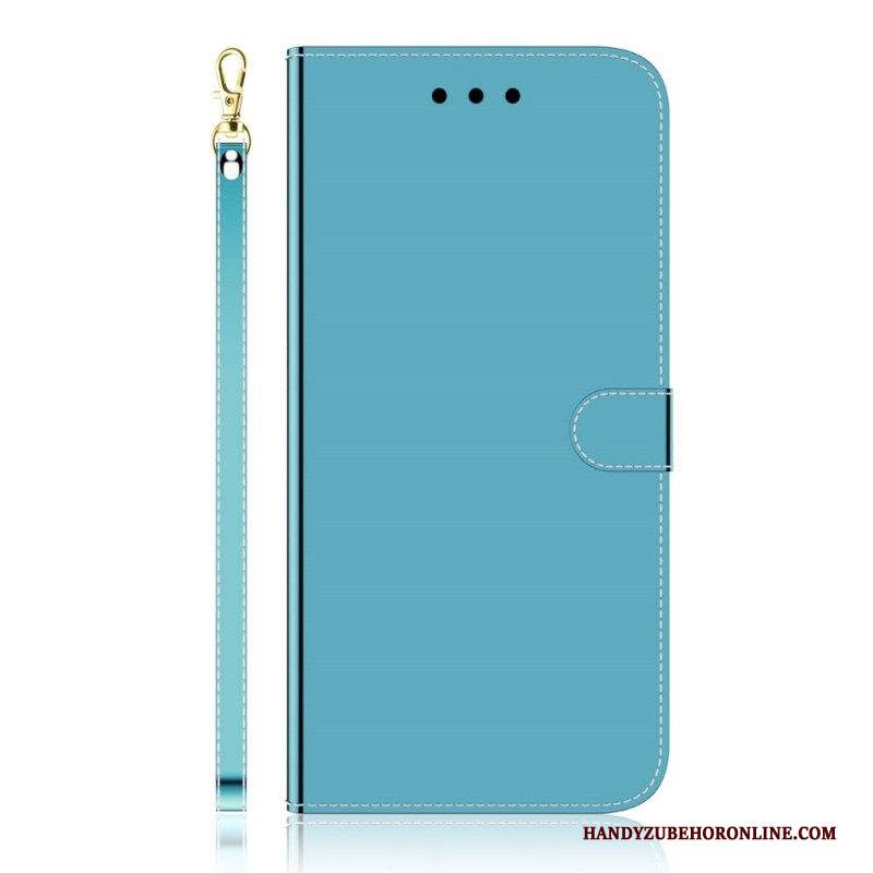 Custodia in pelle Samsung Galaxy A53 5G Copri Specchietto In Ecopelle