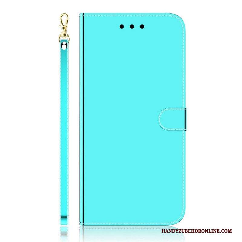 Custodia in pelle Samsung Galaxy A53 5G Copri Specchietto In Ecopelle