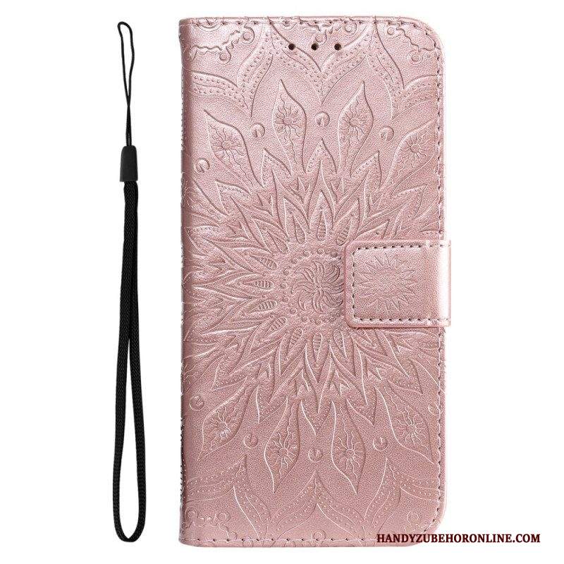 Custodia in pelle Samsung Galaxy A53 5G Fiore Del Sole