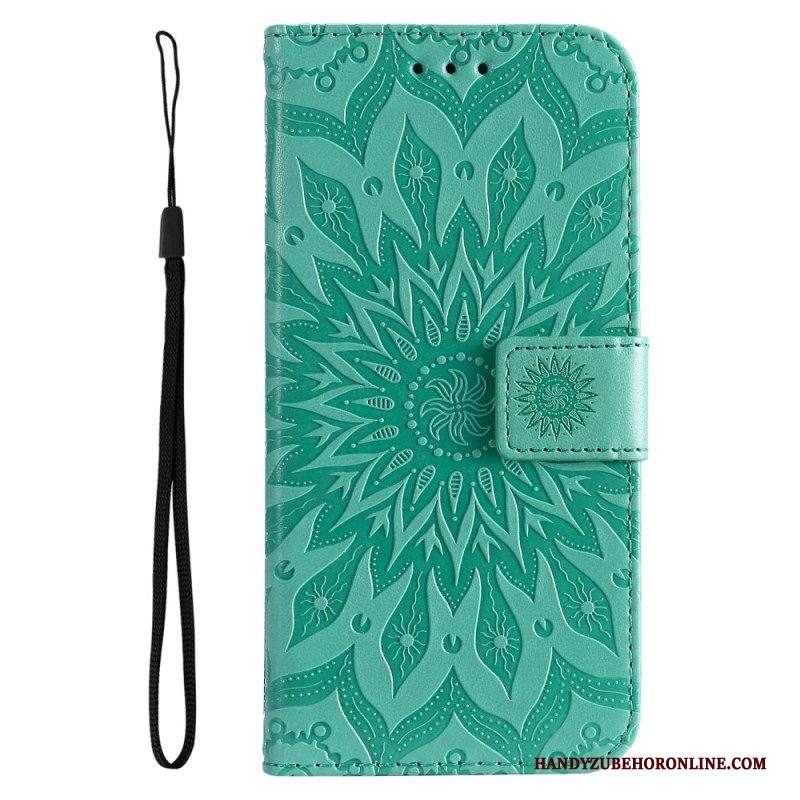 Custodia in pelle Samsung Galaxy A53 5G Fiore Del Sole