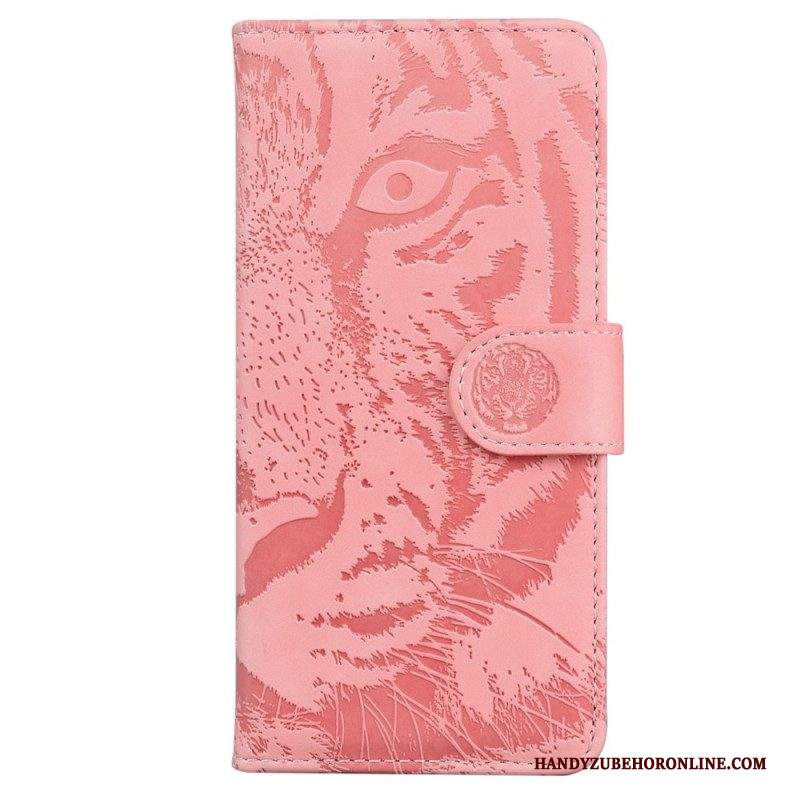 Custodia in pelle Samsung Galaxy A54 5G Tigre