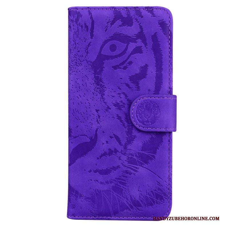 Custodia in pelle Samsung Galaxy A54 5G Tigre