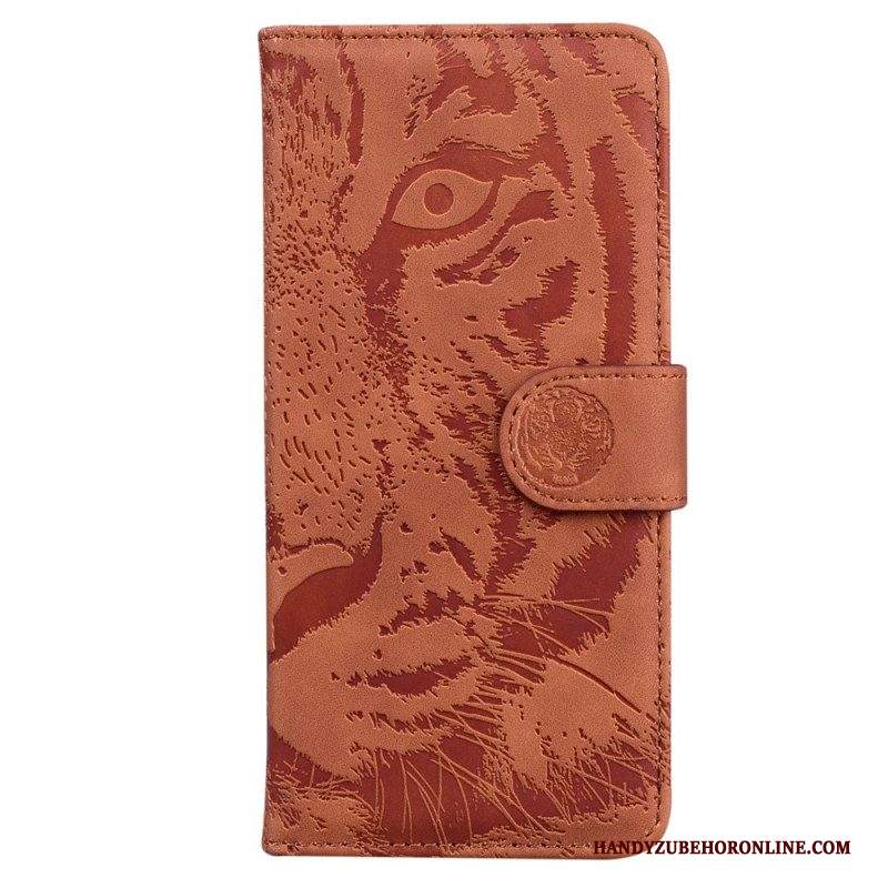 Custodia in pelle Samsung Galaxy A54 5G Tigre