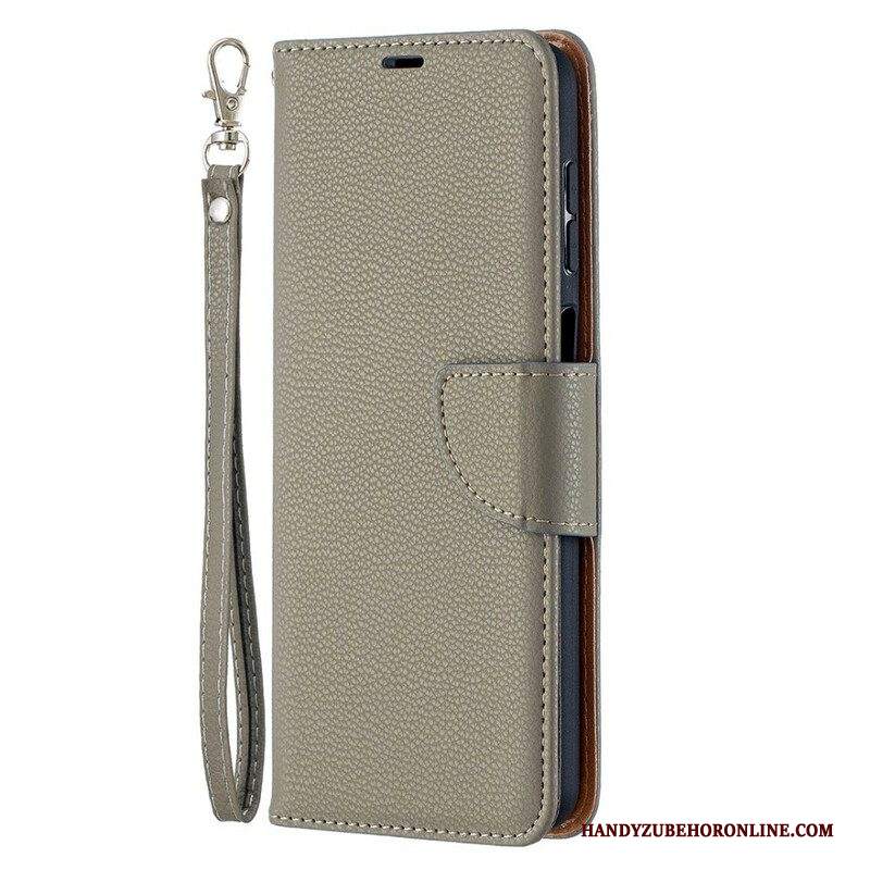 Custodia in pelle Samsung Galaxy M12 / A12 Folio Cover Litchi Rabat Obliquo