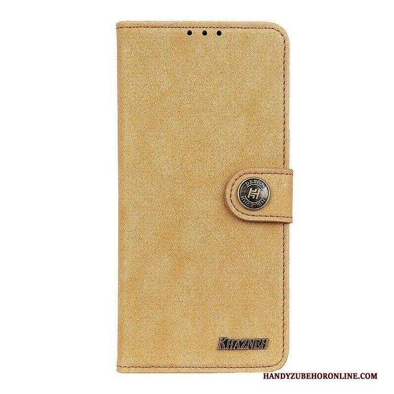 Custodia in pelle Samsung Galaxy M12 / A12 Khazneh Retro Crosta Ecopelle