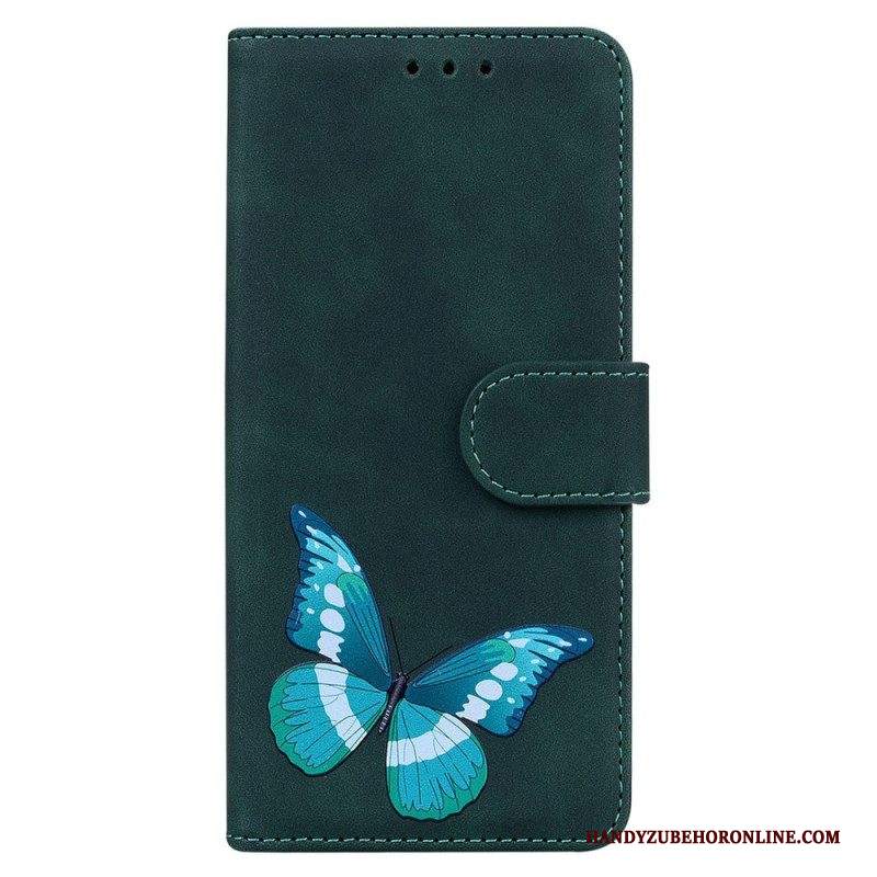 Custodia in pelle Samsung Galaxy M13 Farfalla