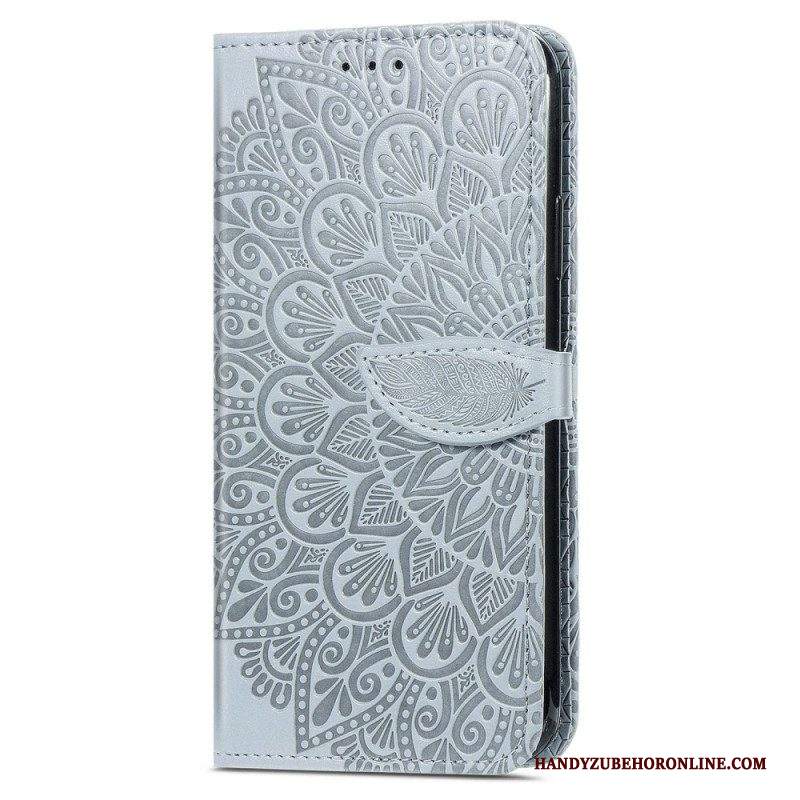 Custodia in pelle Samsung Galaxy M13 Foglie Tribali