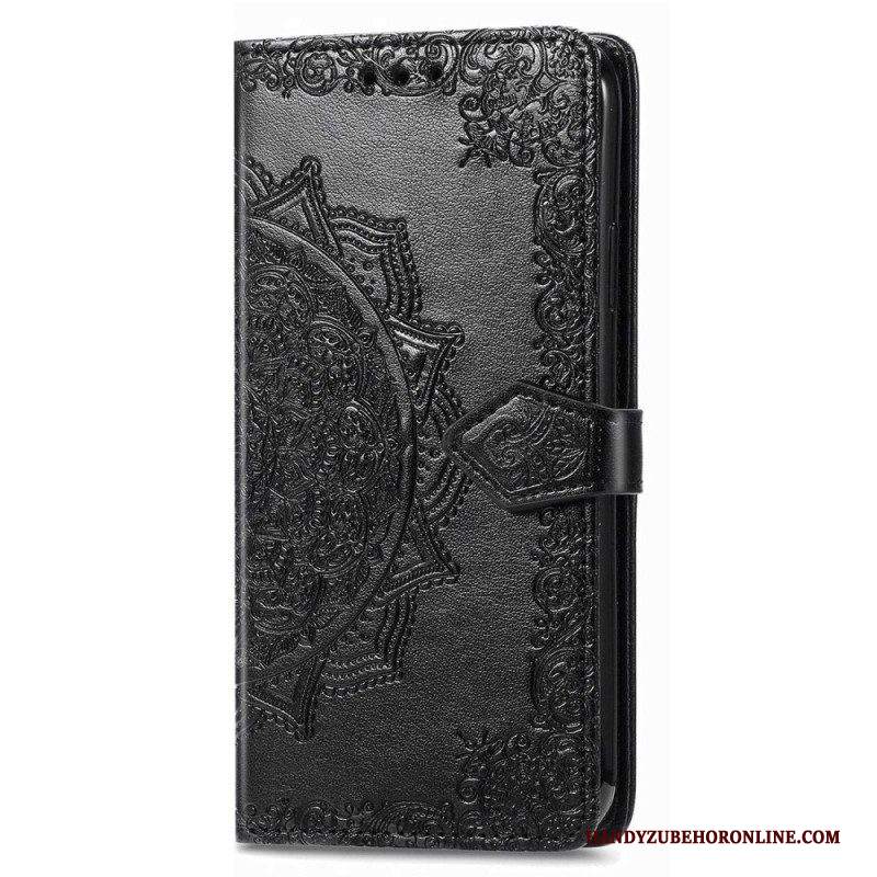 Custodia in pelle Samsung Galaxy M13 Mandala D'epoca