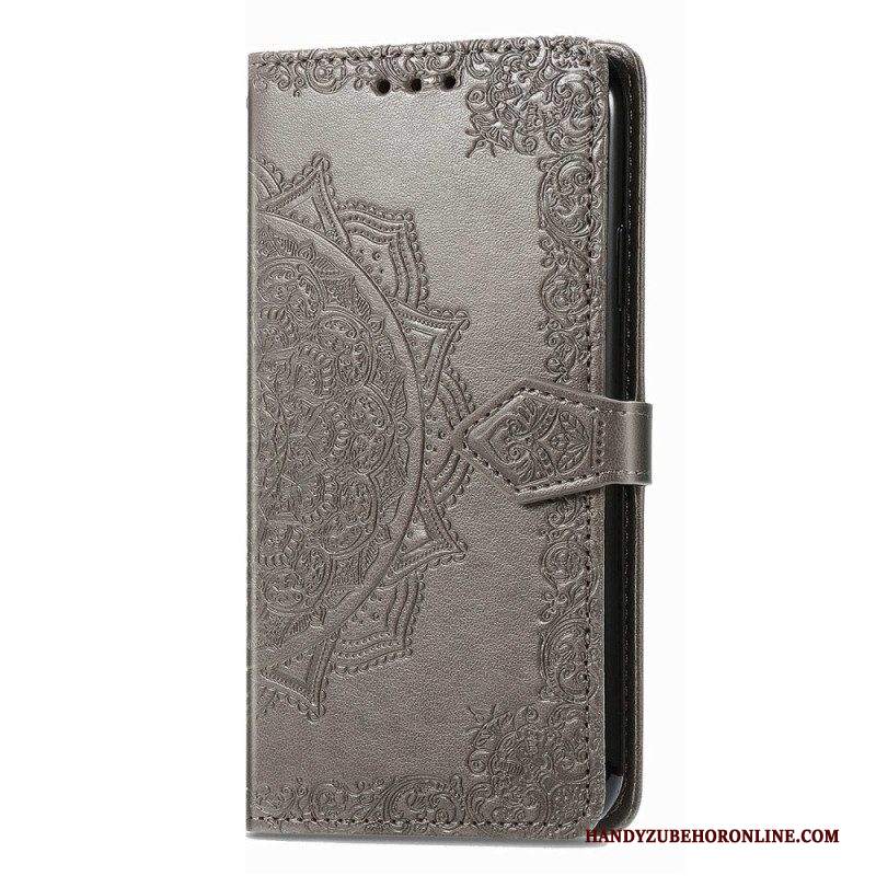 Custodia in pelle Samsung Galaxy M13 Mandala D'epoca