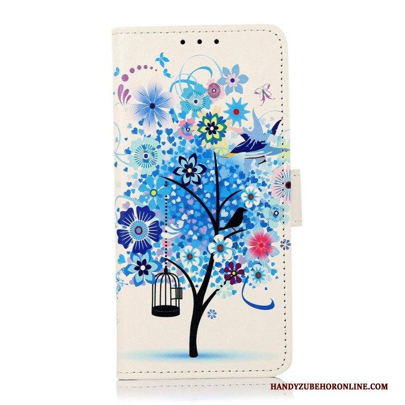 Custodia in pelle Samsung Galaxy M23 5G Albero In Fiore