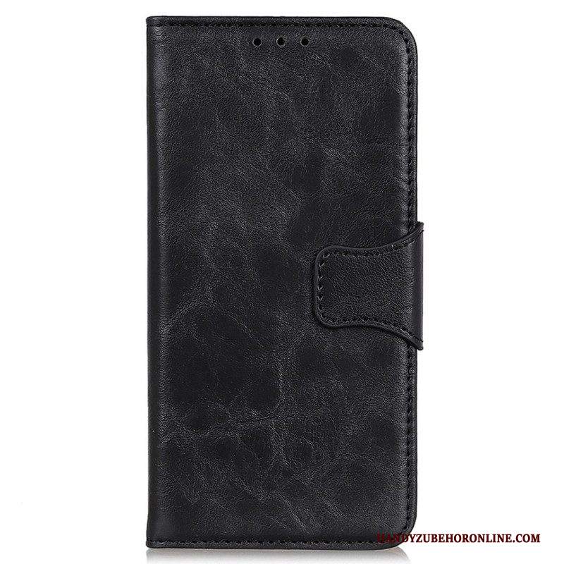 Custodia in pelle Samsung Galaxy M23 5G Chiusura Reversibile In Pelle Crosta