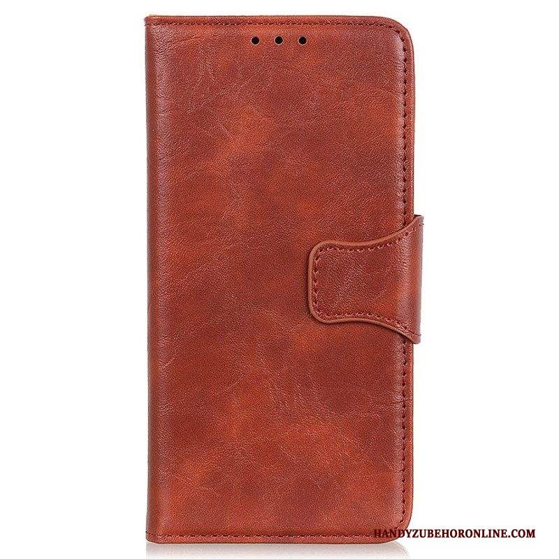 Custodia in pelle Samsung Galaxy M23 5G Chiusura Reversibile In Pelle Crosta