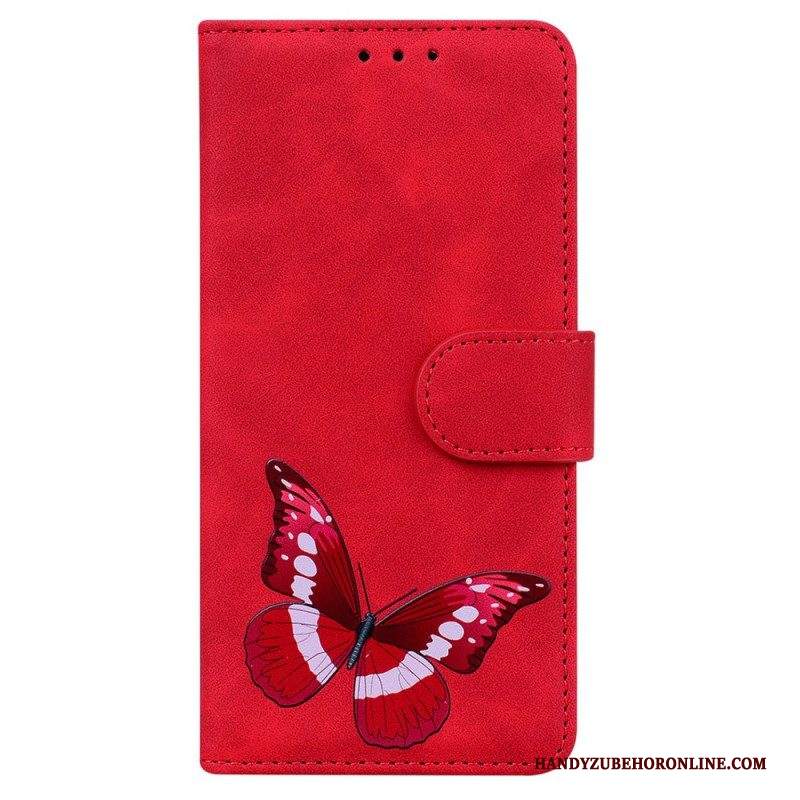 Custodia in pelle Samsung Galaxy M33 5G Farfalla