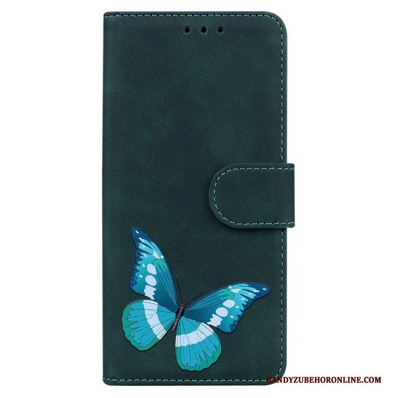 Custodia in pelle Samsung Galaxy M33 5G Farfalla