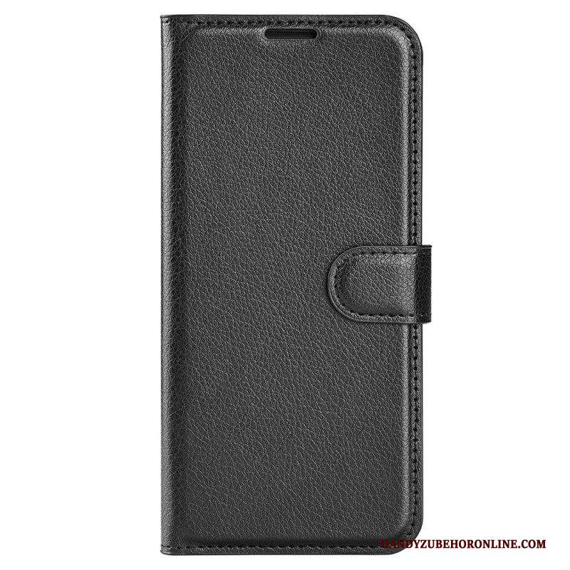 Custodia in pelle Samsung Galaxy M33 5G Stile In Pelle Litchi