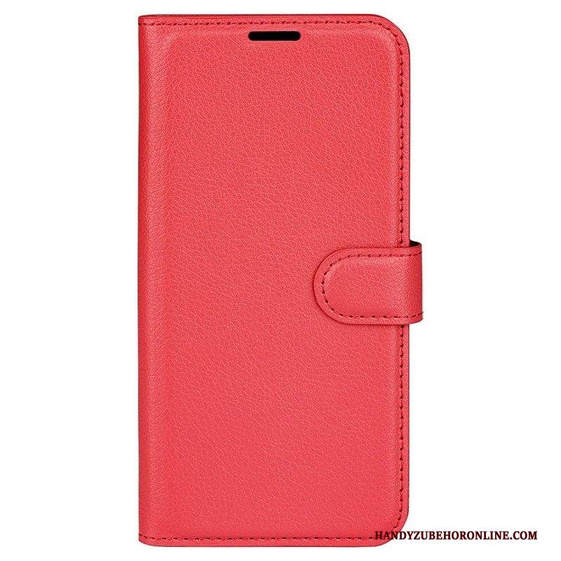 Custodia in pelle Samsung Galaxy M33 5G Stile In Pelle Litchi