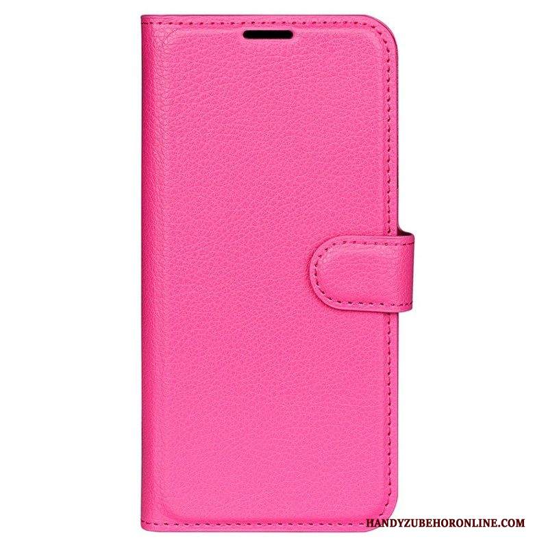 Custodia in pelle Samsung Galaxy M33 5G Stile In Pelle Litchi