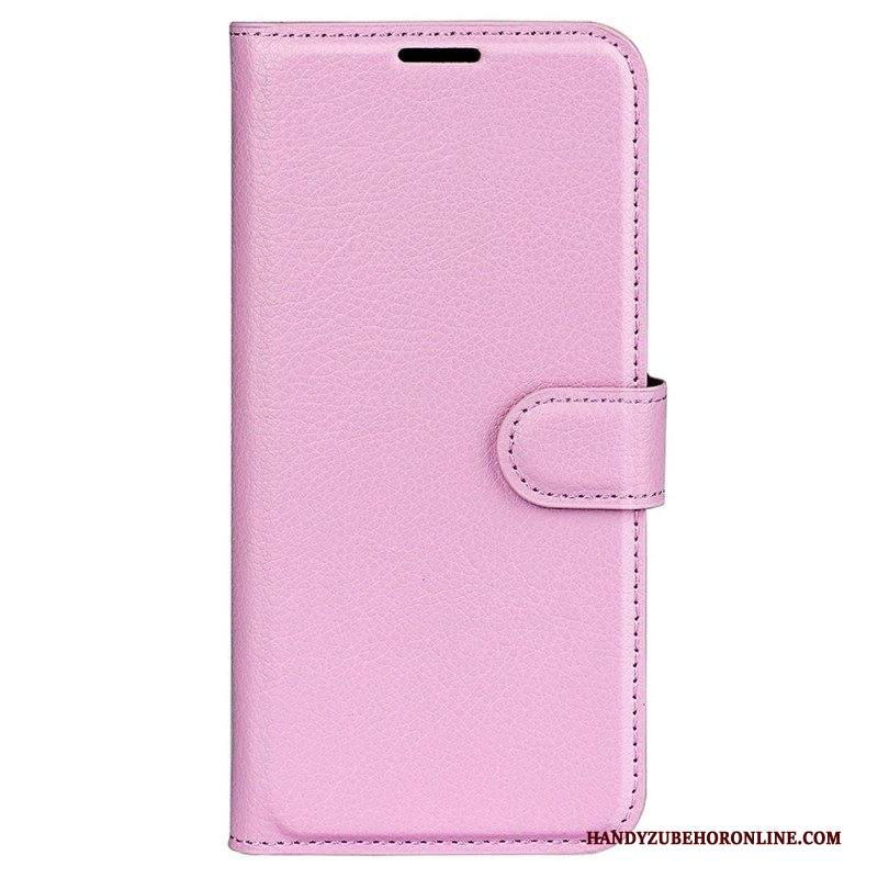 Custodia in pelle Samsung Galaxy M33 5G Stile In Pelle Litchi