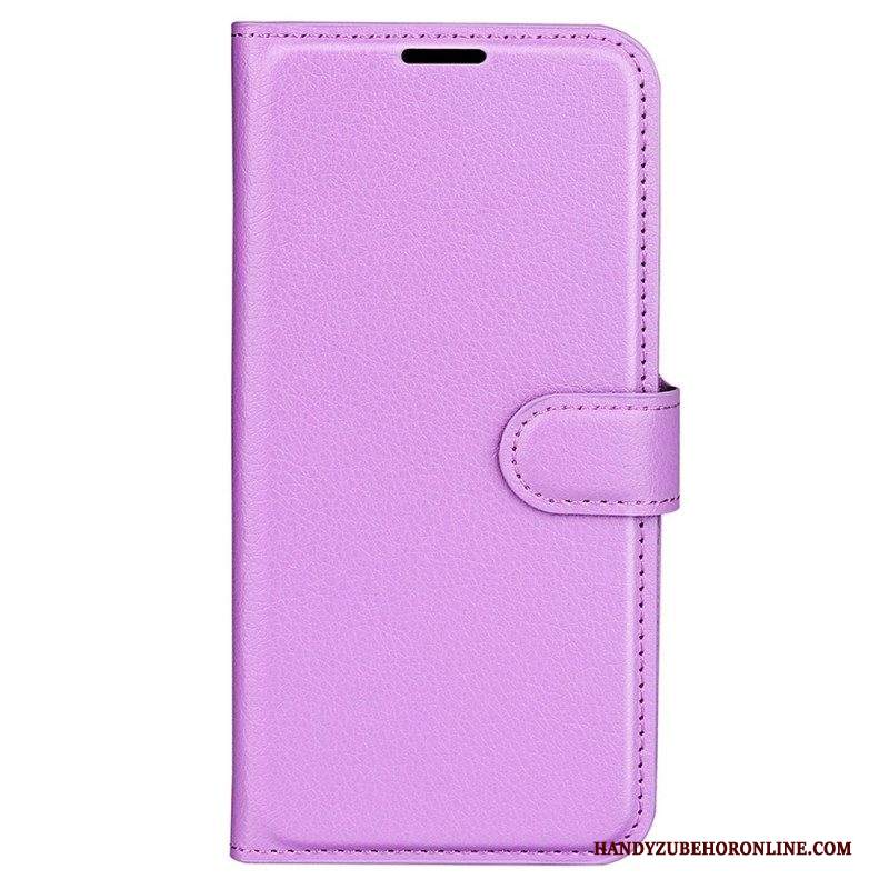 Custodia in pelle Samsung Galaxy M33 5G Stile In Pelle Litchi