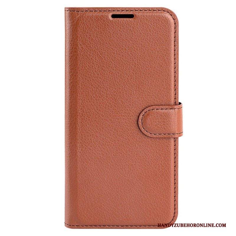 Custodia in pelle Samsung Galaxy M33 5G Stile In Pelle Litchi