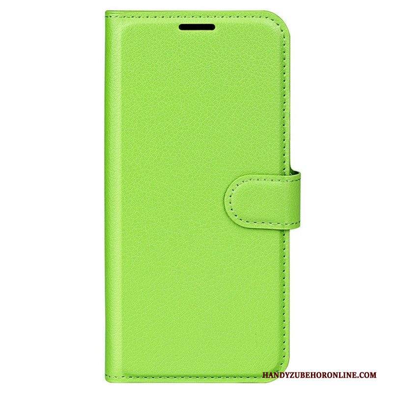 Custodia in pelle Samsung Galaxy M33 5G Stile In Pelle Litchi