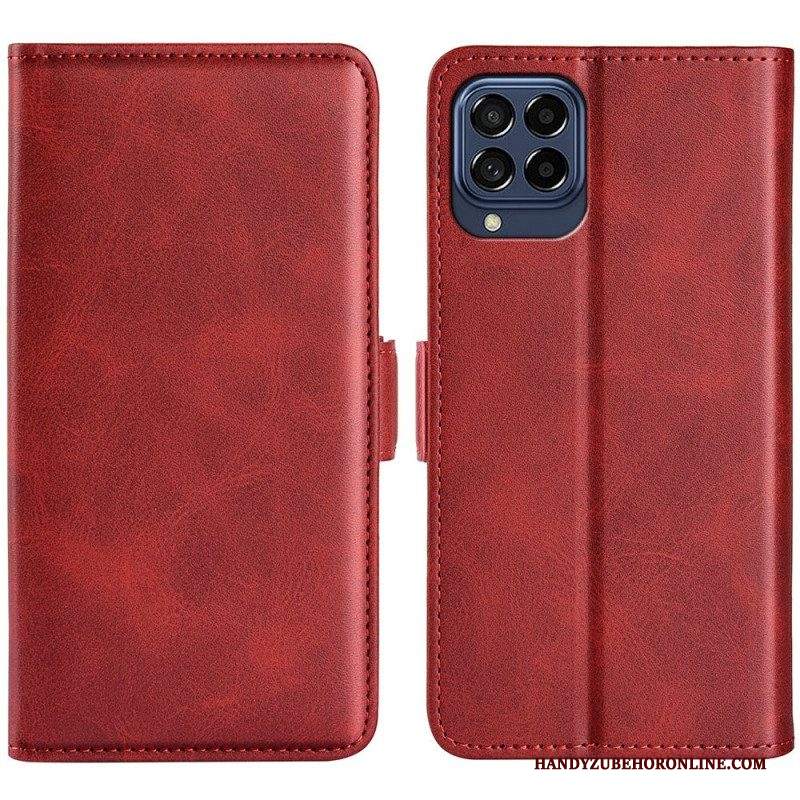 Custodia in pelle Samsung Galaxy M53 5G Folio Cover Doppio Lembo