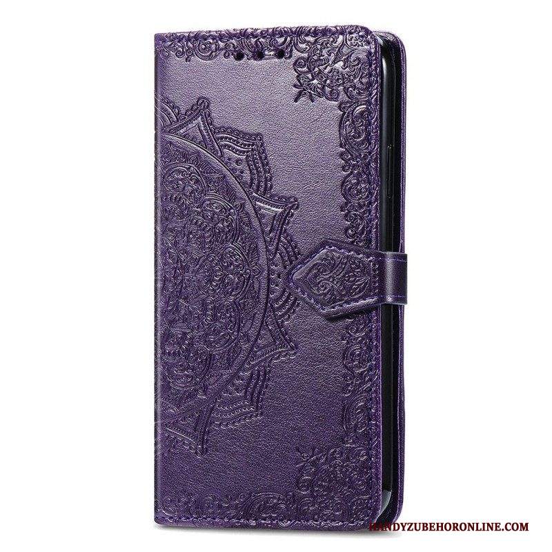 Custodia in pelle Samsung Galaxy M53 5G Mandala D'epoca