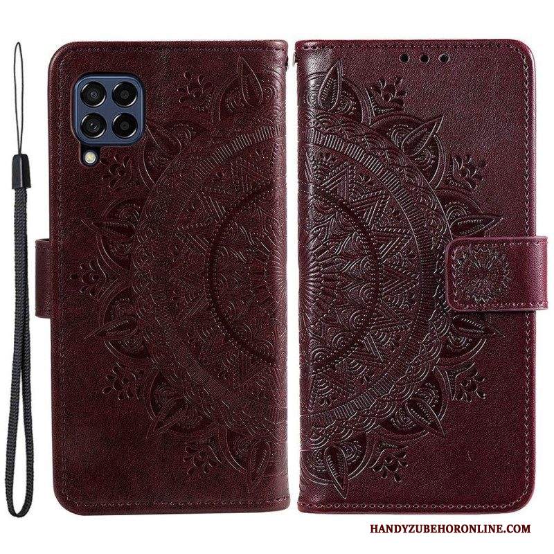 Custodia in pelle Samsung Galaxy M53 5G Mandala Del Sole