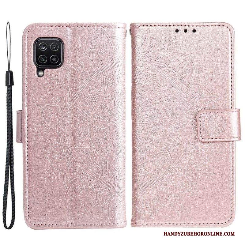 Custodia in pelle Samsung Galaxy M53 5G Mandala Del Sole