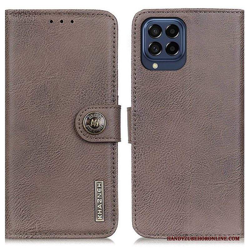 Custodia in pelle Samsung Galaxy M53 5G Similpelle Khazneh