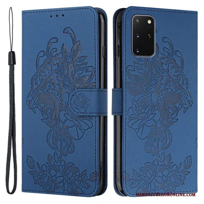 Custodia in pelle Samsung Galaxy S20 Plus / S20 Plus 5G Barocco Strappy Tiger