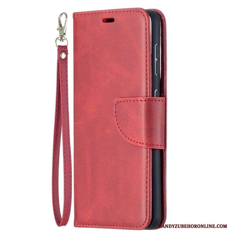 Custodia in pelle Samsung Galaxy S21 5G Folio Cover Lembo Liscio Obliquo