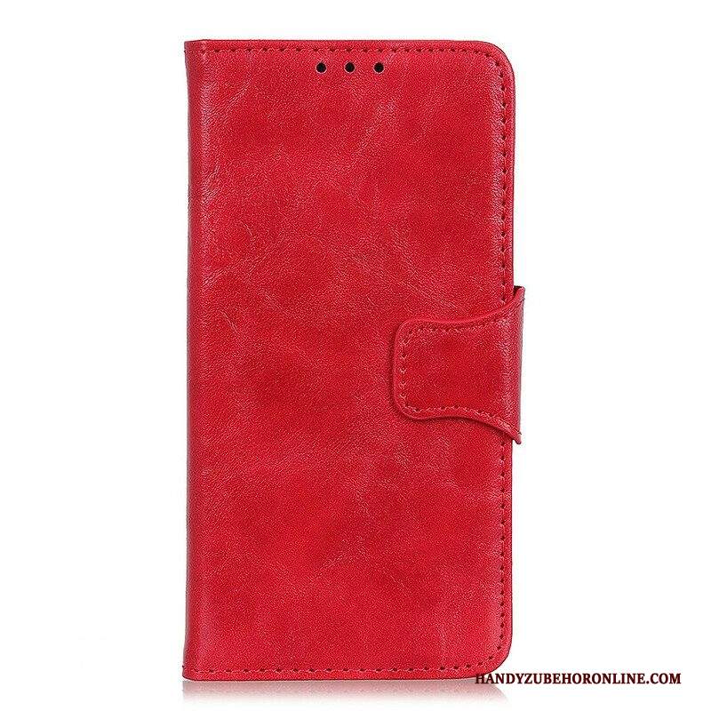 Custodia in pelle Samsung Galaxy S21 FE Chiusura Reversibile In Pelle Crosta