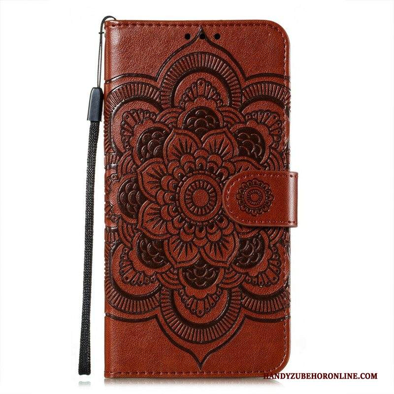 Custodia in pelle Samsung Galaxy S21 FE Mandala Completo