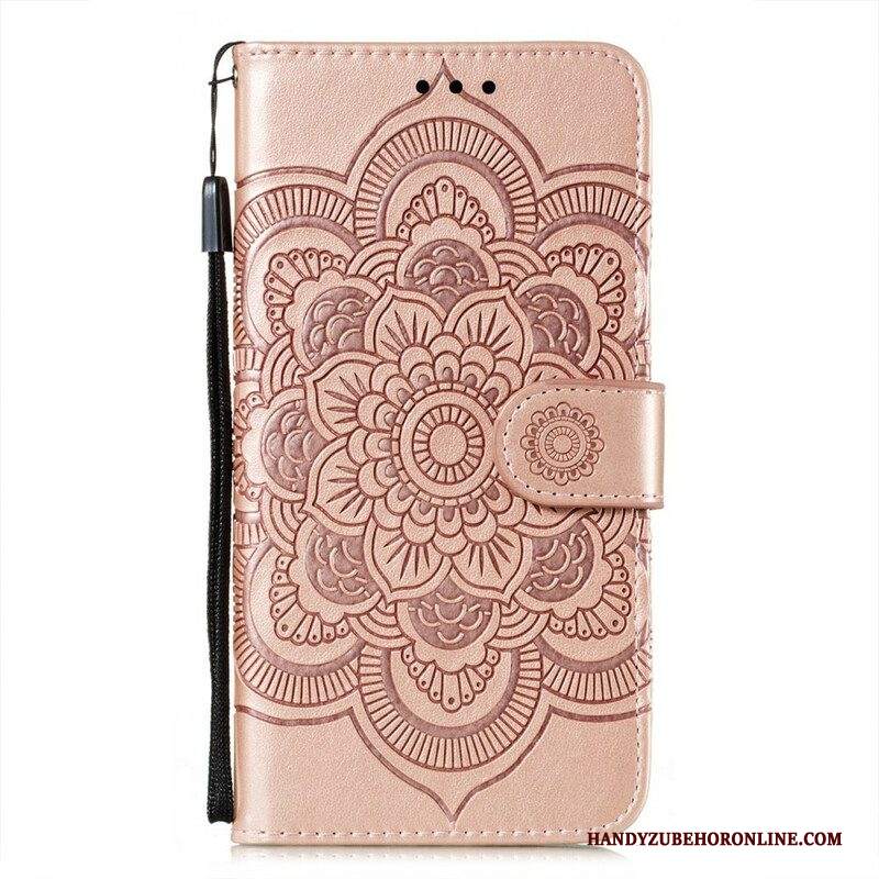 Custodia in pelle Samsung Galaxy S21 FE Mandala Completo