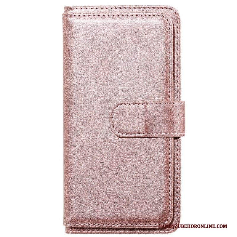 Custodia in pelle Samsung Galaxy S21 FE Porta Carte 10 In Ecopelle