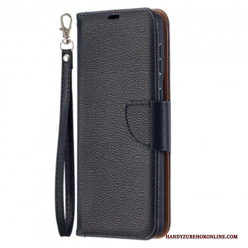 Custodia in pelle Samsung Galaxy S21 Plus 5G Folio Cover Litchi Rabat Obliquo