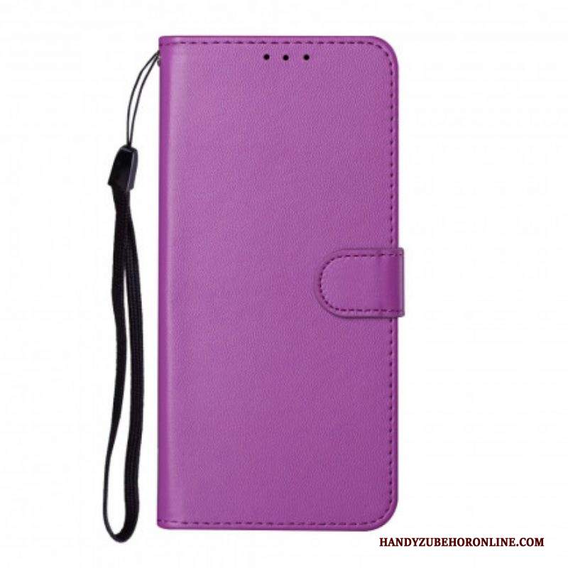 Custodia in pelle Samsung Galaxy S21 Ultra 5G Design Unico Con Cordino