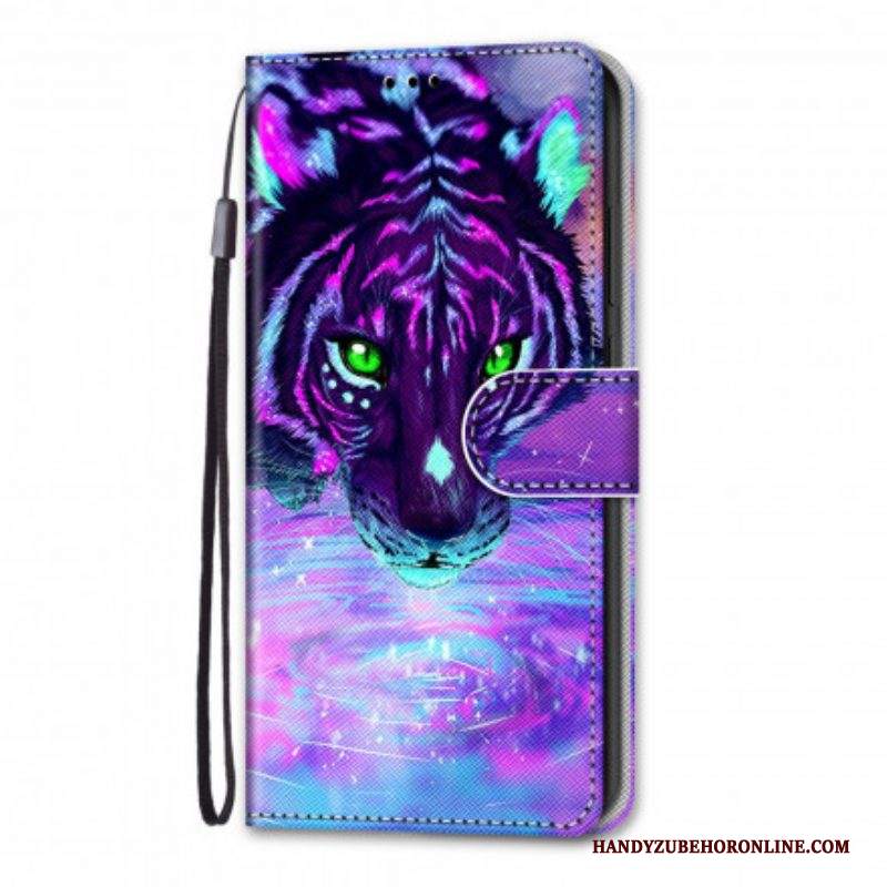 Custodia in pelle Samsung Galaxy S21 Ultra 5G Felino Magico