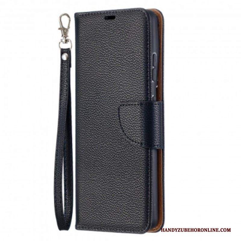 Custodia in pelle Samsung Galaxy S21 Ultra 5G Folio Cover Litchi Rabat Obliquo