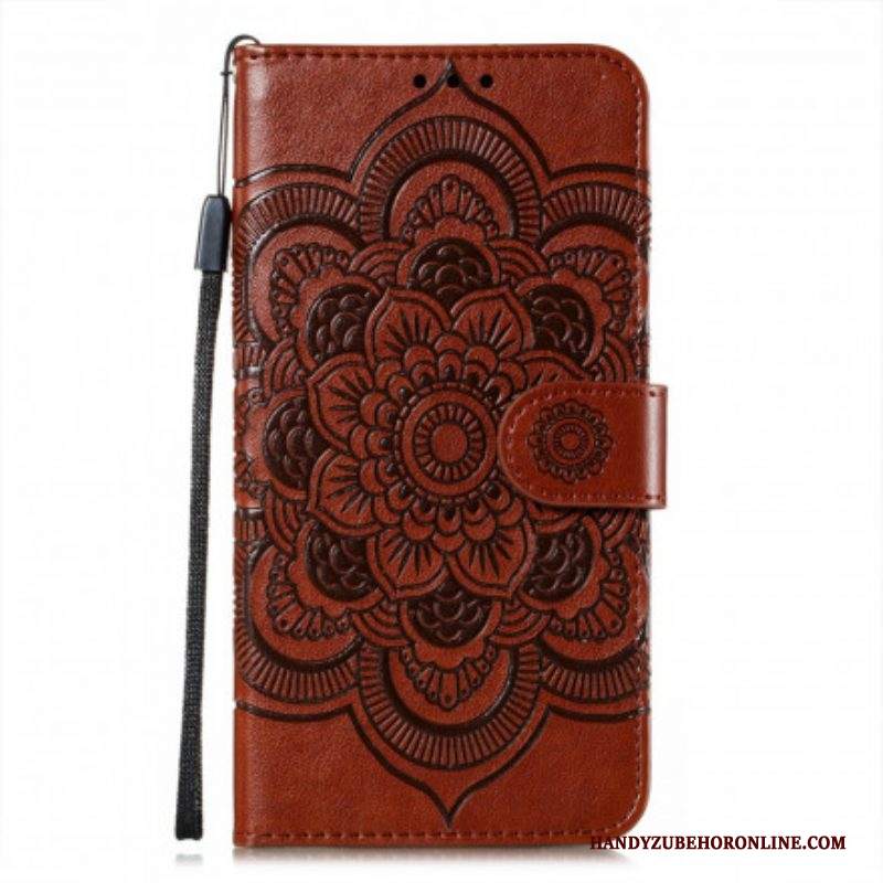 Custodia in pelle Samsung Galaxy S21 Ultra 5G Mandala Completo