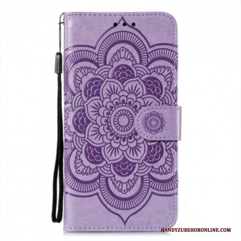 Custodia in pelle Samsung Galaxy S21 Ultra 5G Mandala Completo