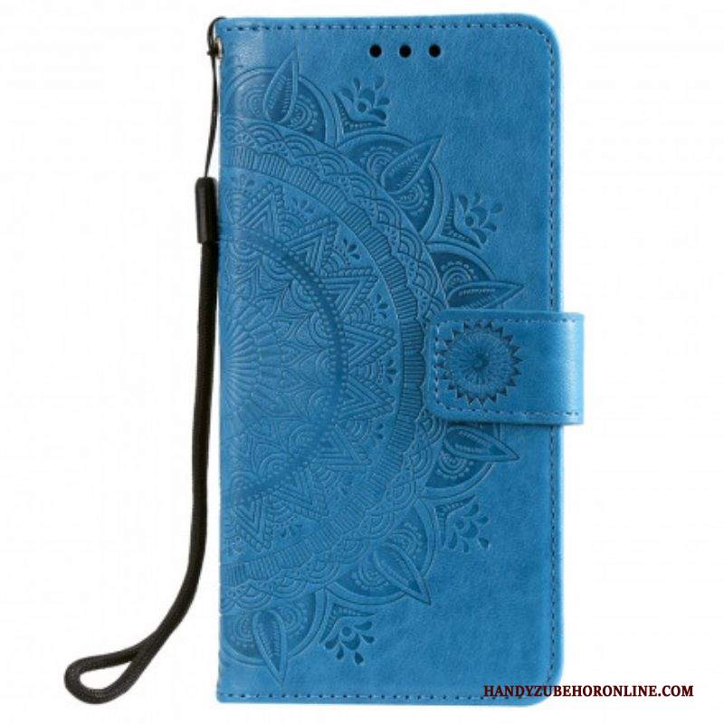 Custodia in pelle Samsung Galaxy S21 Ultra 5G Mandala Del Sole