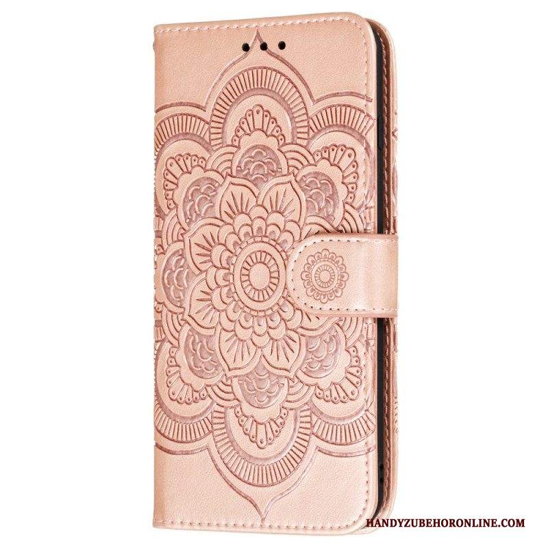 Custodia in pelle Samsung Galaxy S22 Plus 5G Mandala Completo