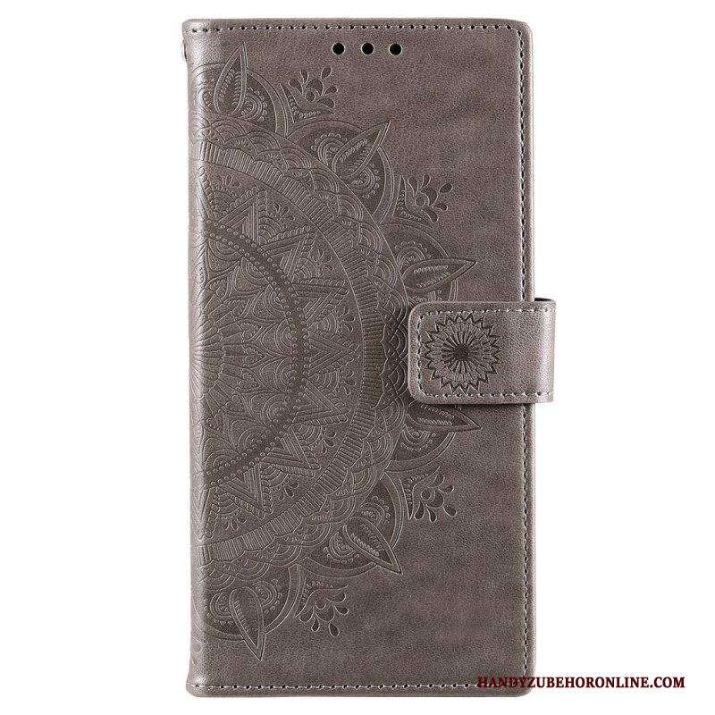 Custodia in pelle Samsung Galaxy S22 Plus 5G Mandala Del Sole