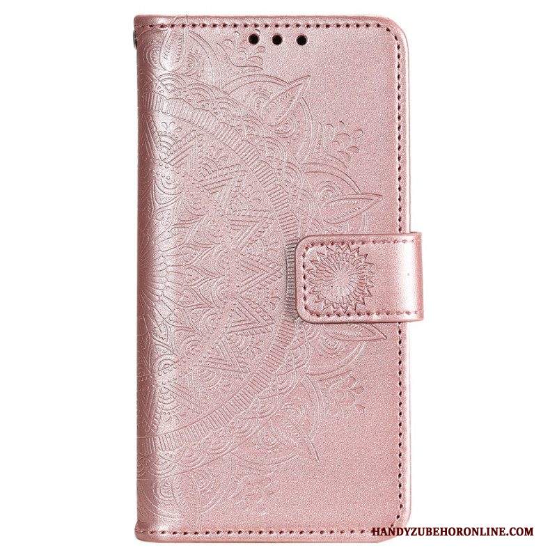 Custodia in pelle Samsung Galaxy S22 Plus 5G Mandala Del Sole