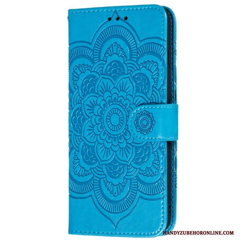 Custodia in pelle Samsung Galaxy S22 Ultra 5G Mandala Completo