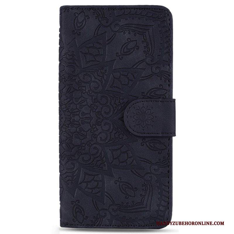 Custodia in pelle Samsung Galaxy S23 5G Elegante Mandala Strappy