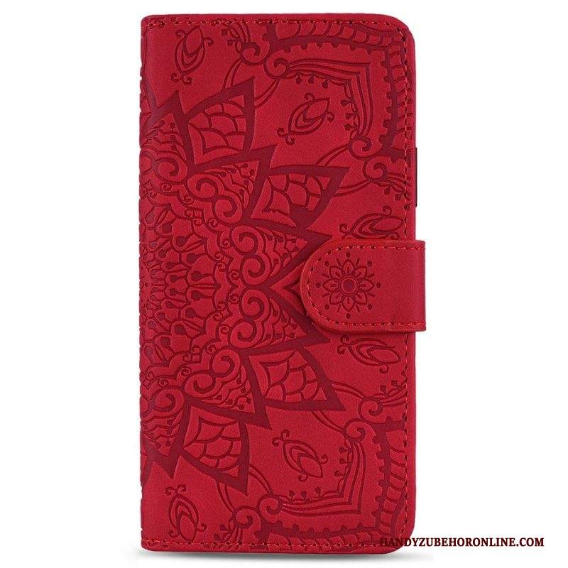 Custodia in pelle Samsung Galaxy S23 5G Elegante Mandala Strappy